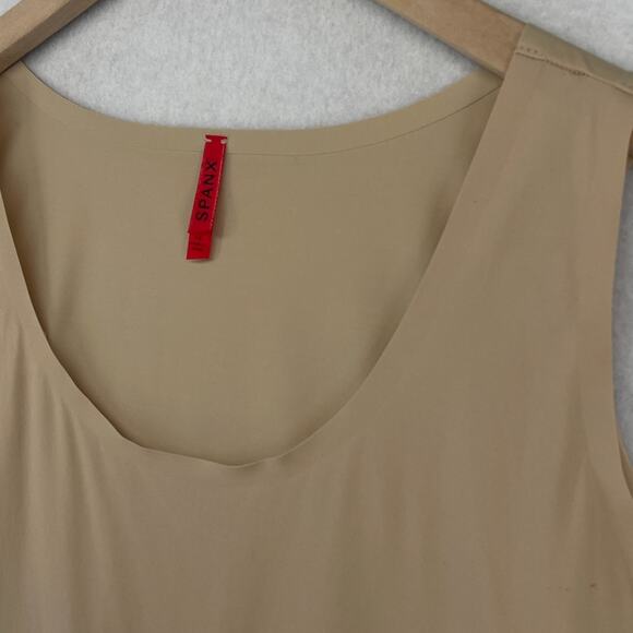 SPANX Top Womens 1X Plus Trust Your Thinstincts Control Shapewear Tank Beige - Picture 8 of 15